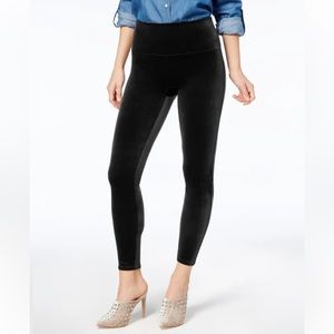 Spanx Velvet Tummy Control High Rise Slim Stretch Pull-On Shaping Leggings Black